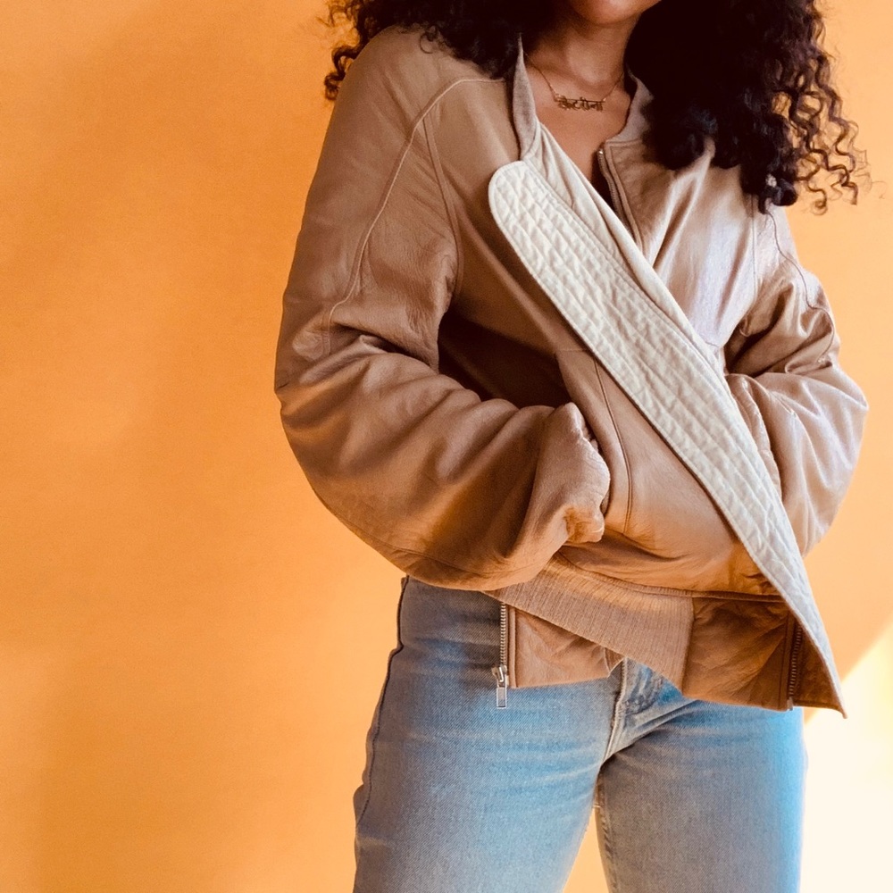 Rick Owens Leather Bomber